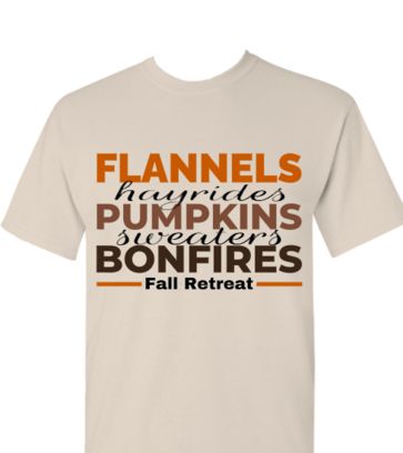 Fannels, Pumpkins, Bonfires design idea